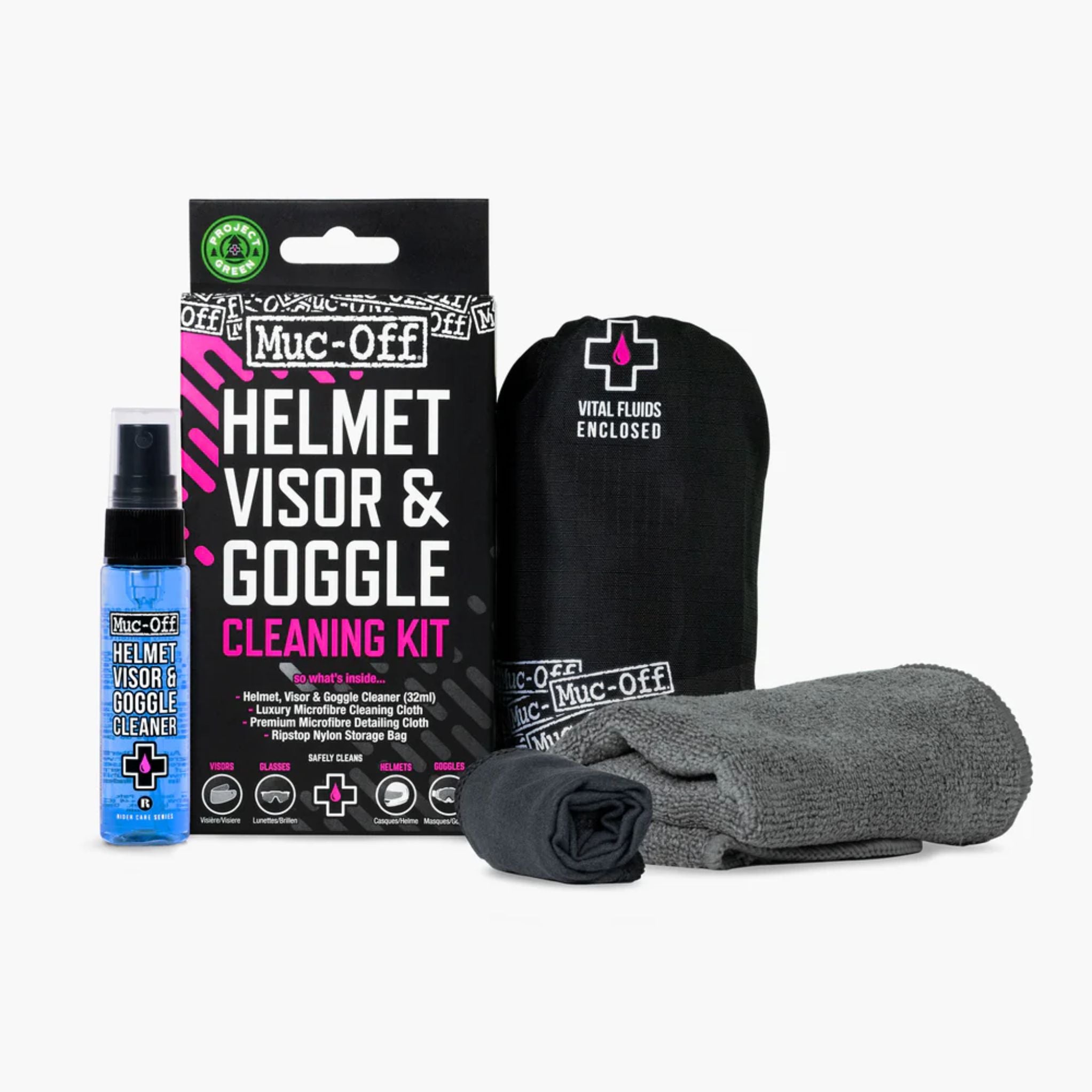 Kit Limpiador Casco Goggles - Muc Off