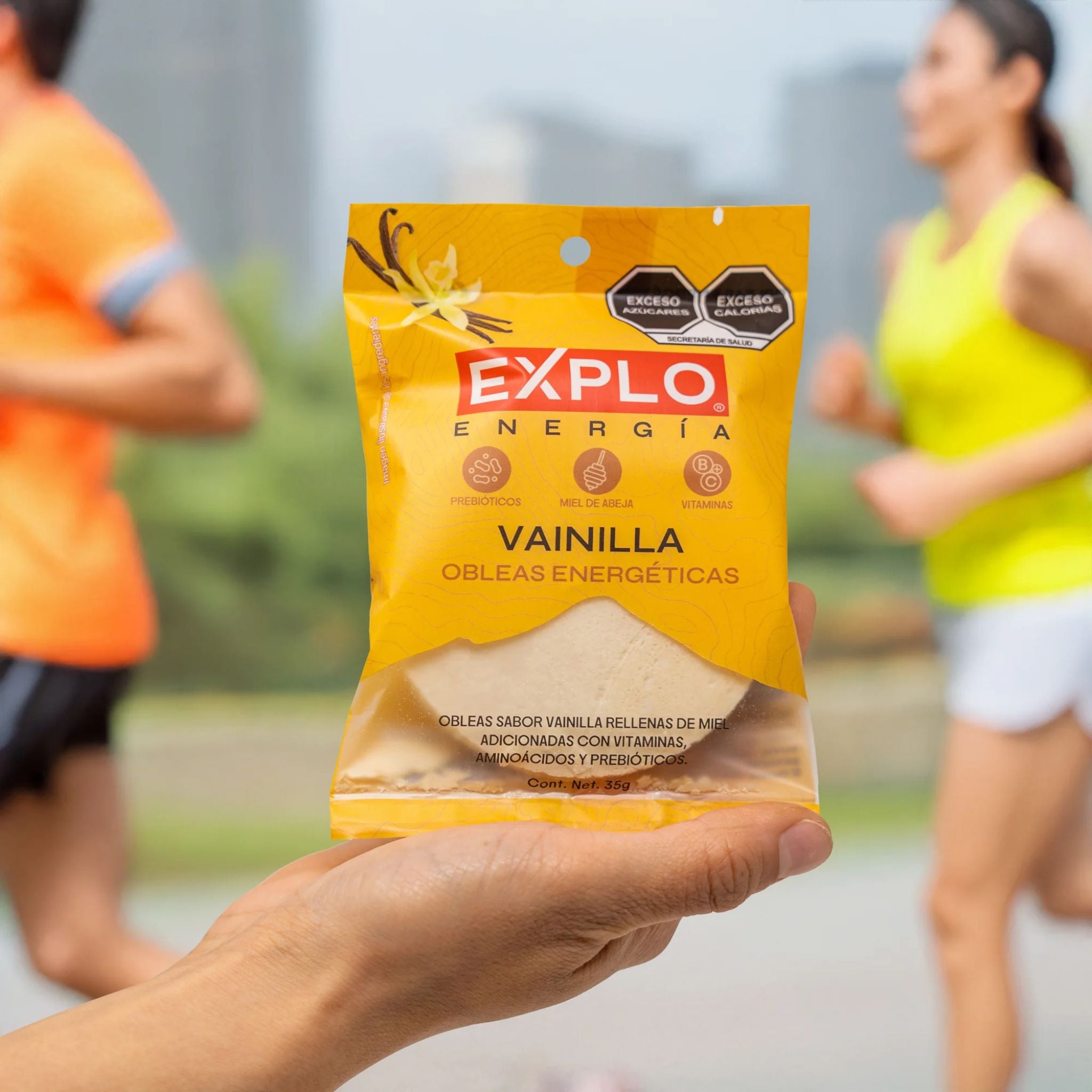 Obleas energéticas Vainilla - EXPLO