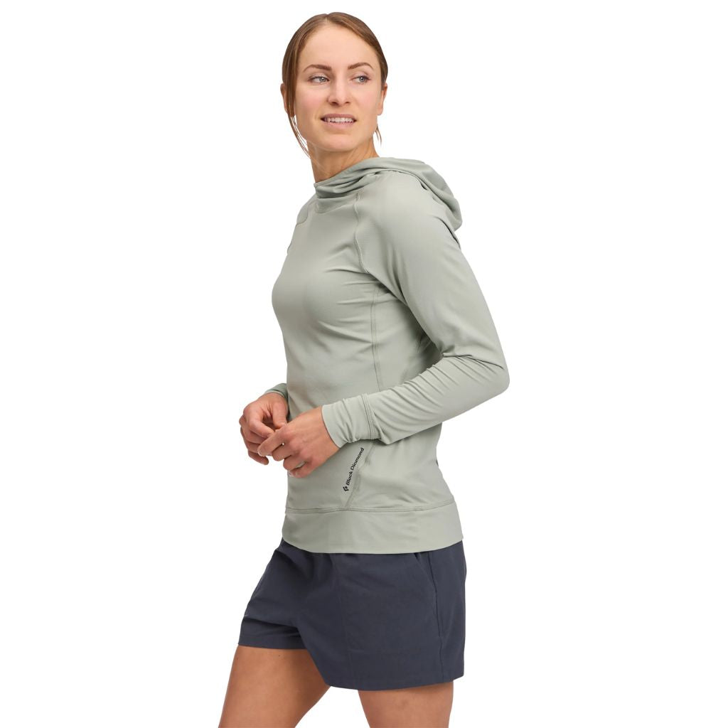 Playera Alpenglow Hoody Agave - Black Diamond