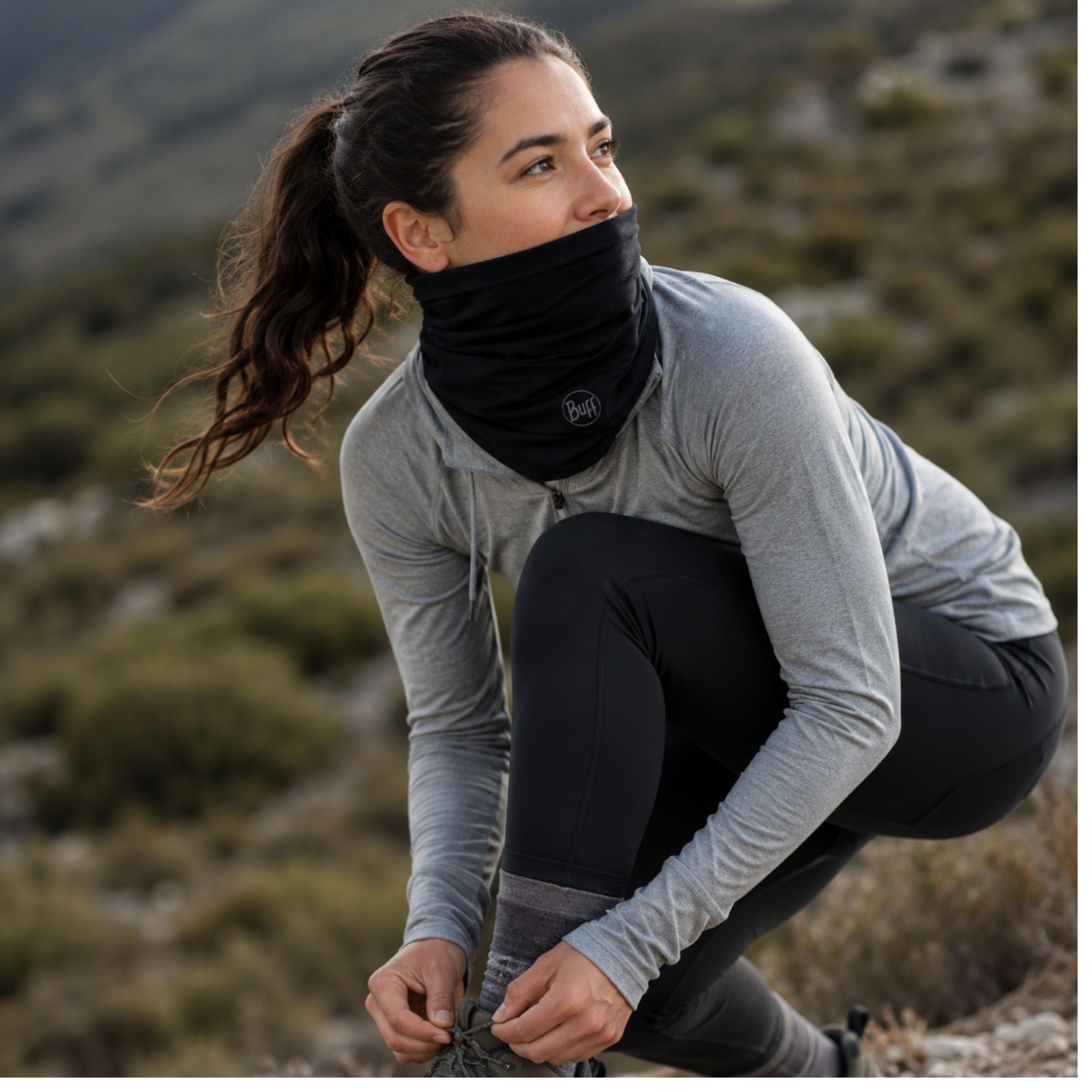 Tubular Merino Lightweight Solid Black - BUFF