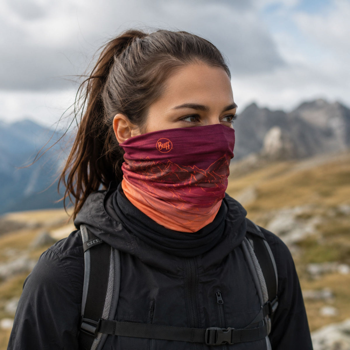 Tubular Polar Neckwarmer Unal Garnet - BUFF