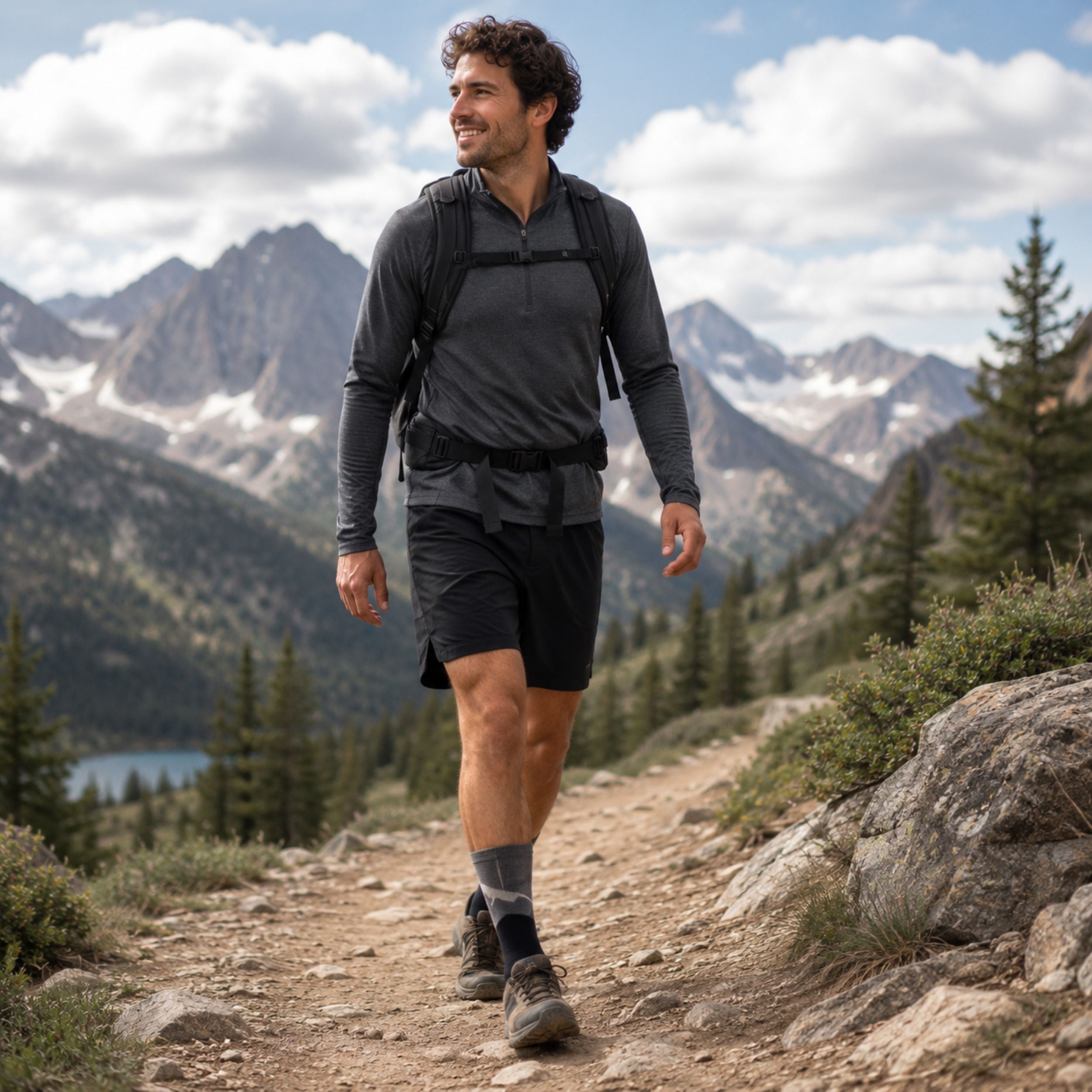 Calcetines Lw Merino Wool Graphite - BUFF