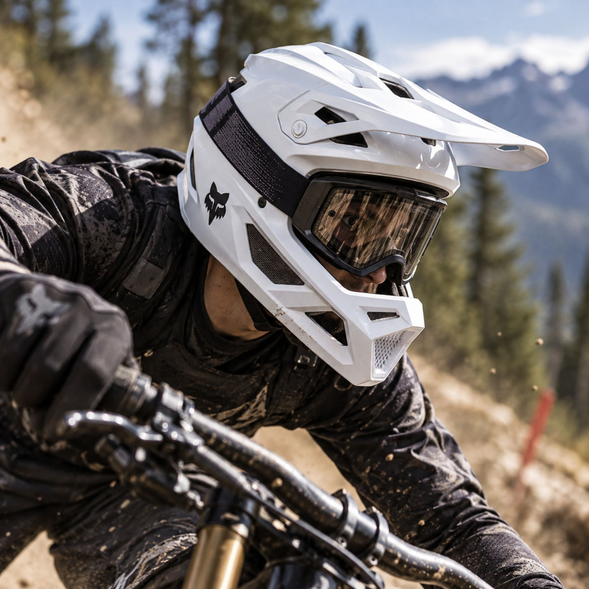 Casco Rampage White - Fox