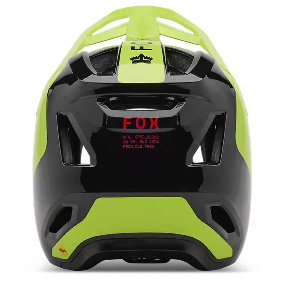 Casco Rampage Negro Amarillo Kids - Fox