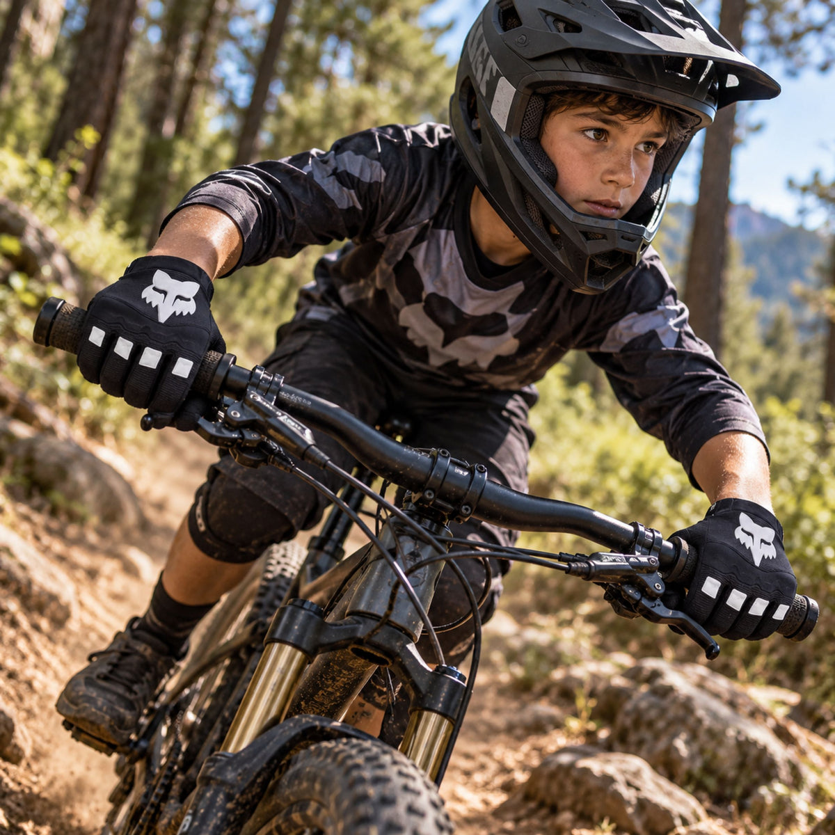 Guantes Dirtpaw Youth Black - Fox