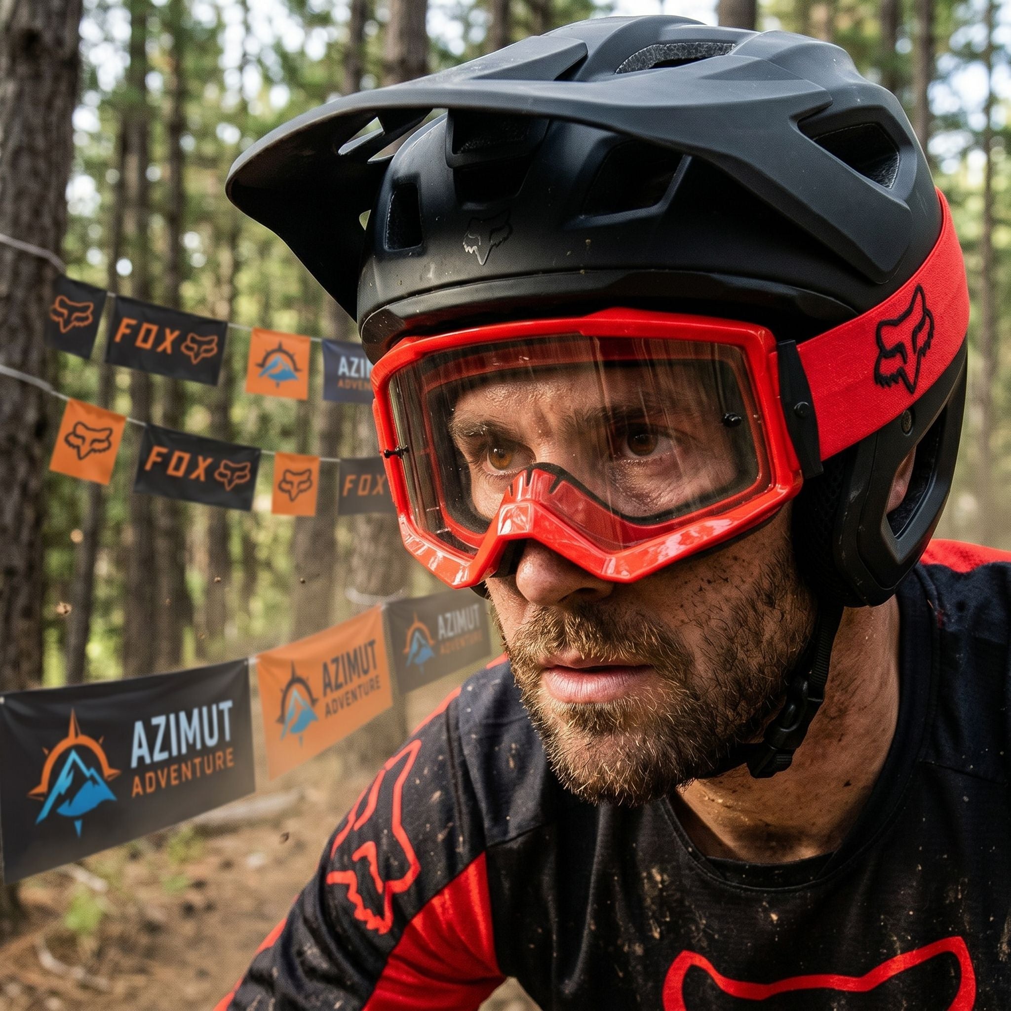 Goggles Fox Racing Rojos