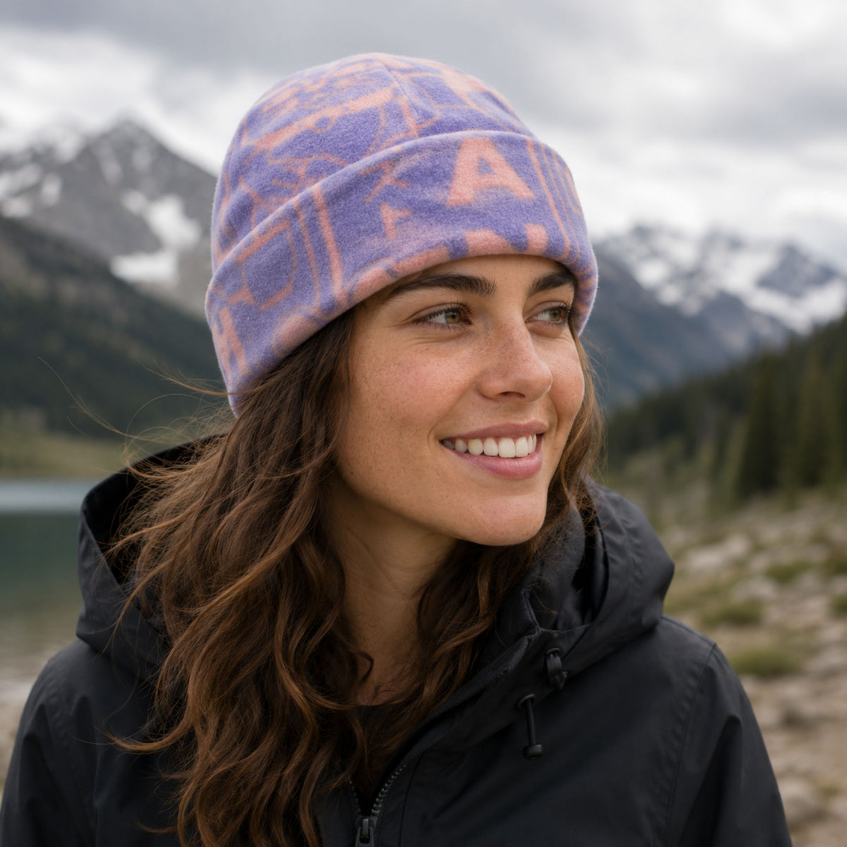 Gorro Polar Prints Leta Grape Ice - BUFF