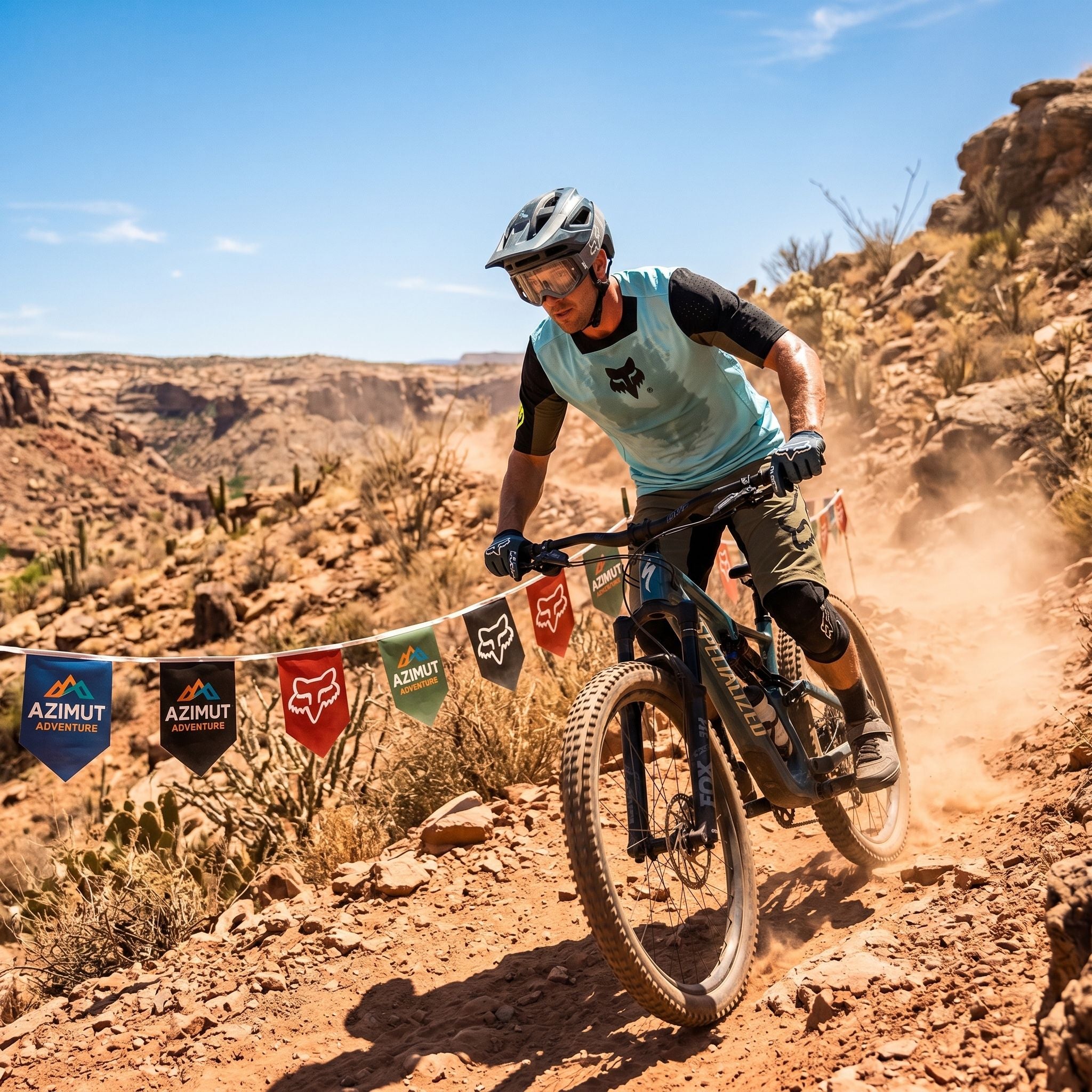 Jersey FOX Defend Elevated color azul mtb