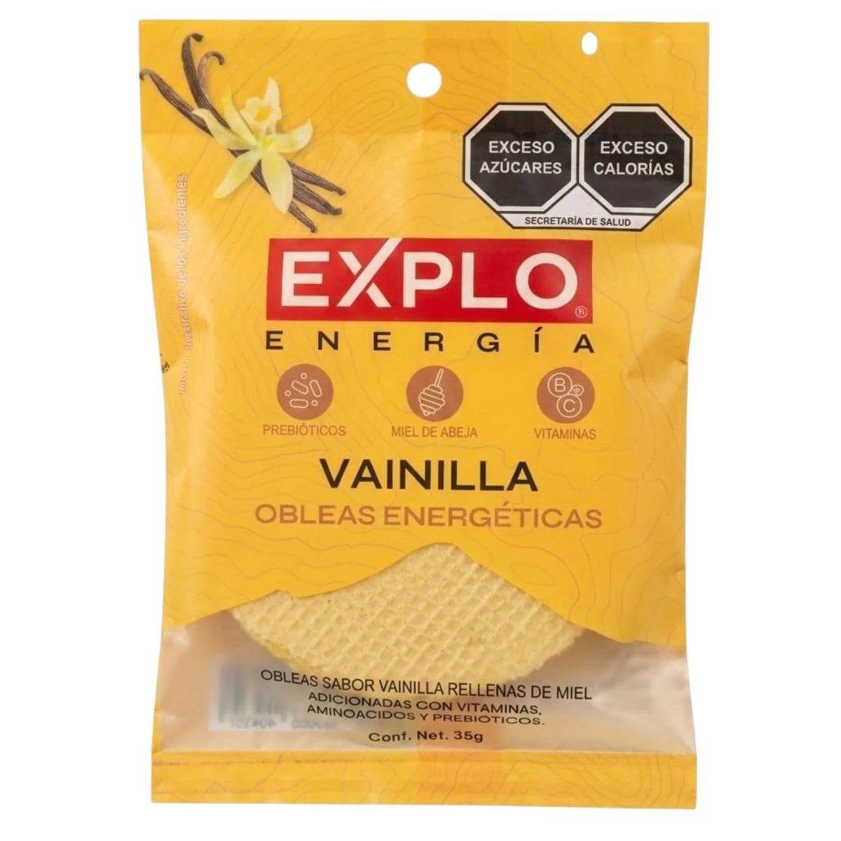 Obleas energéticas Vainilla - EXPLO