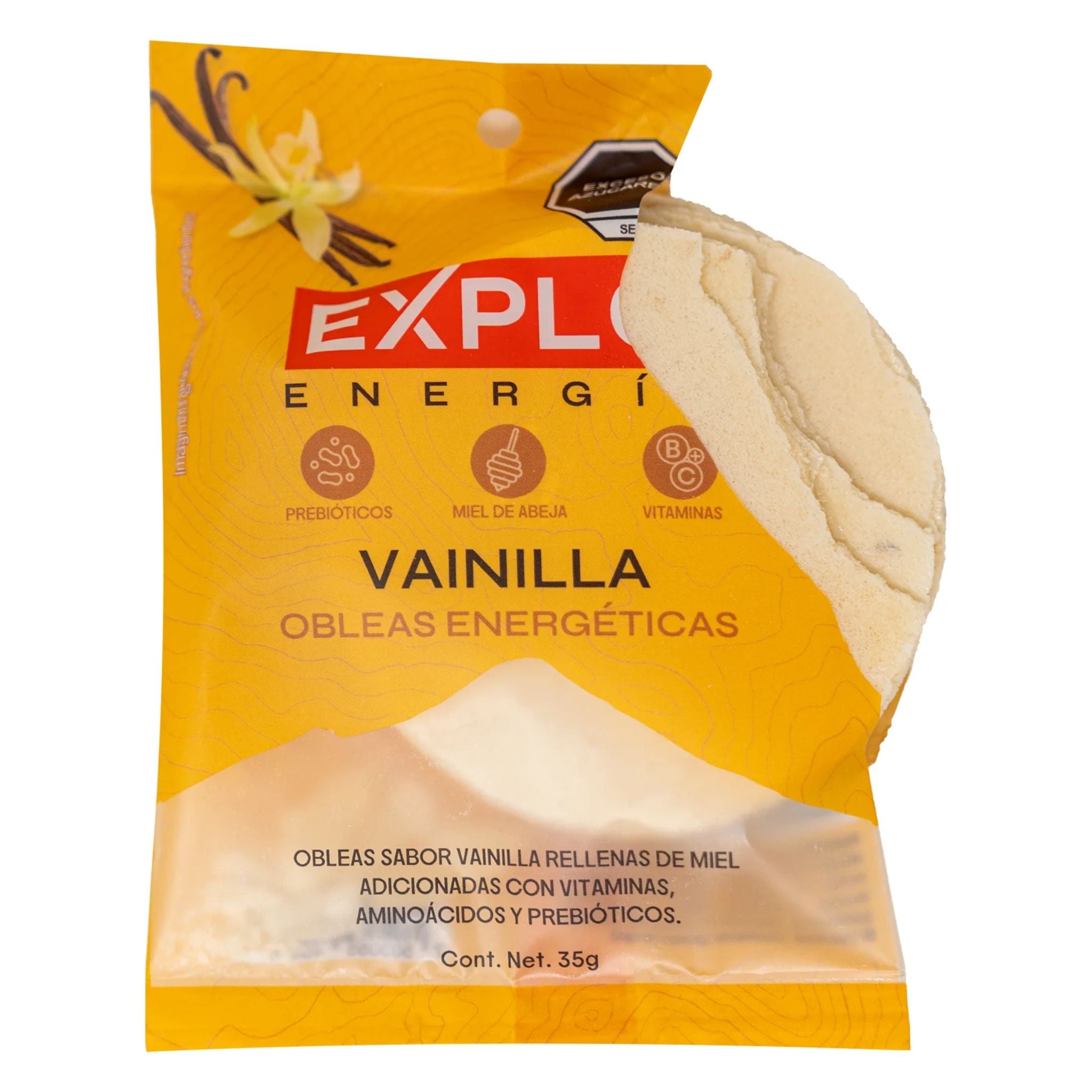Obleas energéticas Vainilla - EXPLO