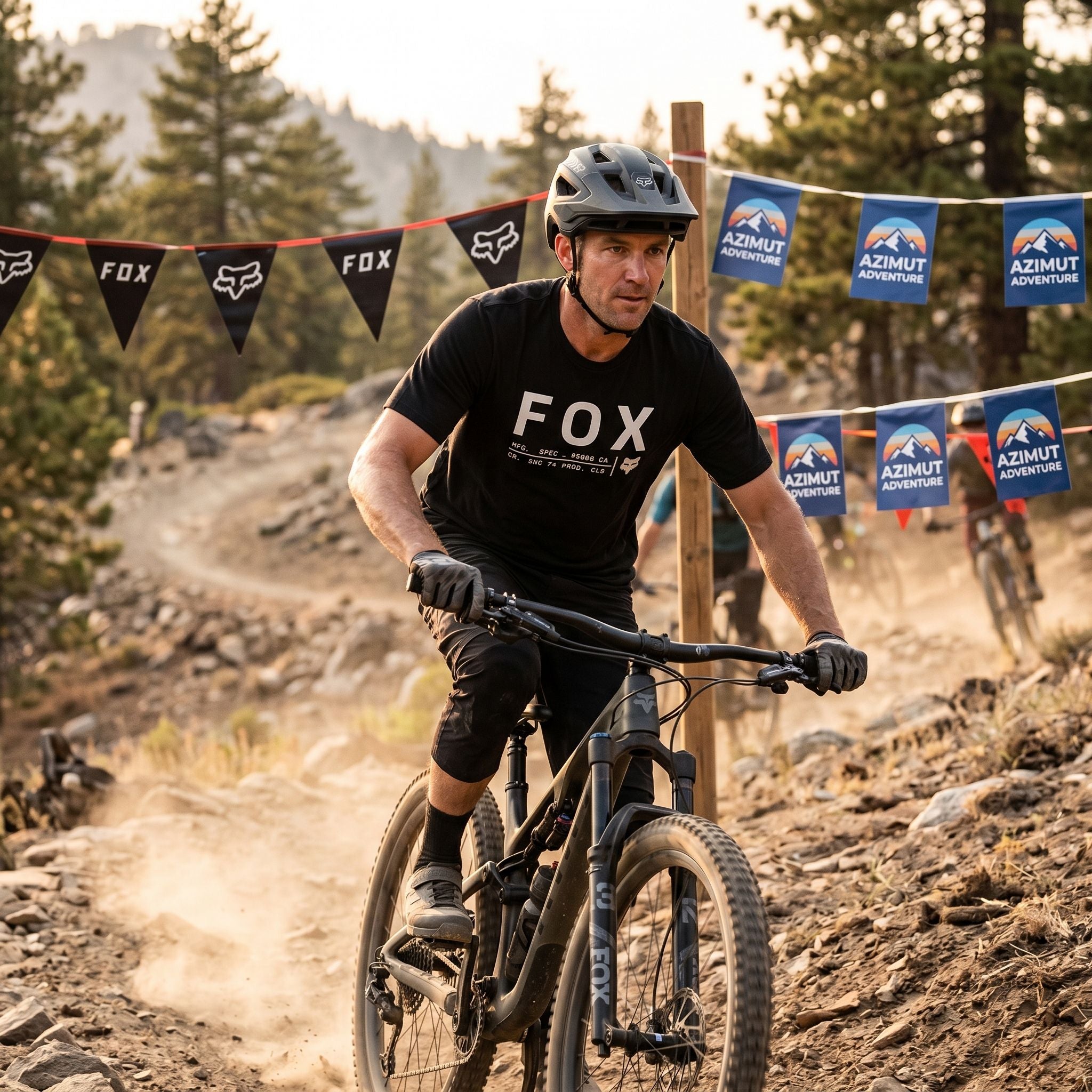 Playera Fox Fox Tech Non Stop Negro | Azimut Adventure