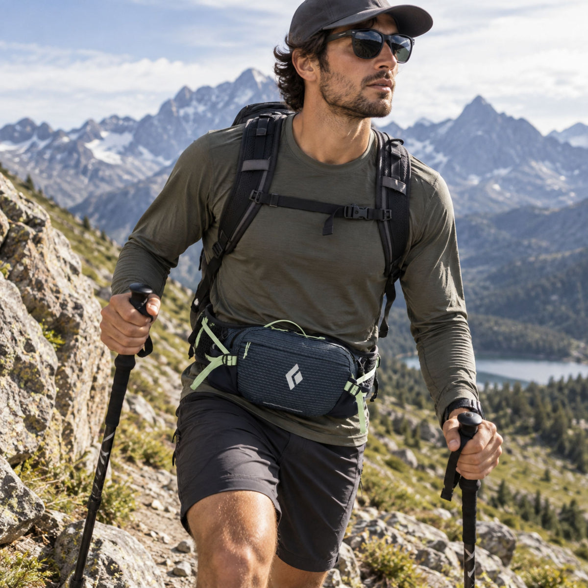 Riñonera Pursuit 6 Green - Black Diamond