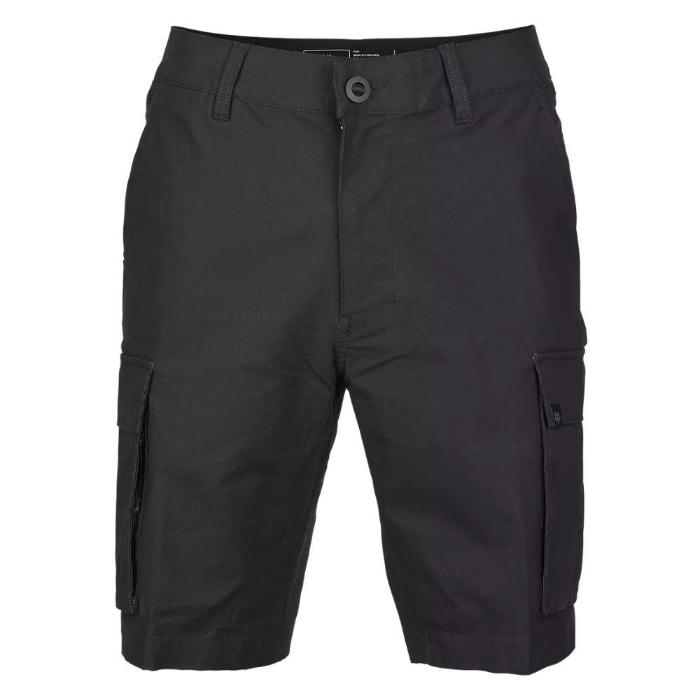 Short Fox Slambozo 3.0 color negro estilo cargo vista frontal.